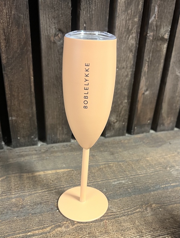Champagneglass Boblelykke, Fersken