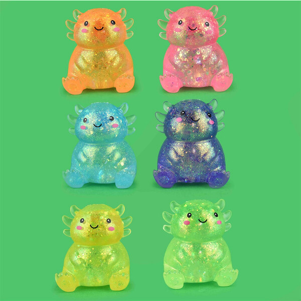 SQUEEZE SUGAR AXOLOTL GLITTER Assortert farge - Fidget Toys