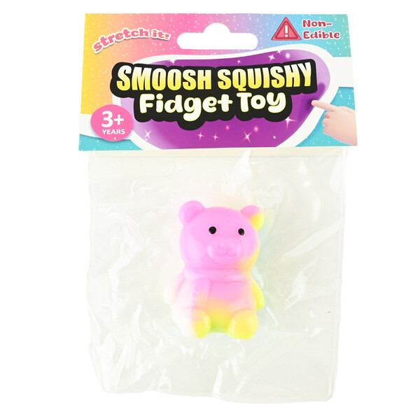 SMOOSH SQUISHY BEAR 27g  fargerik - Fidget Toys