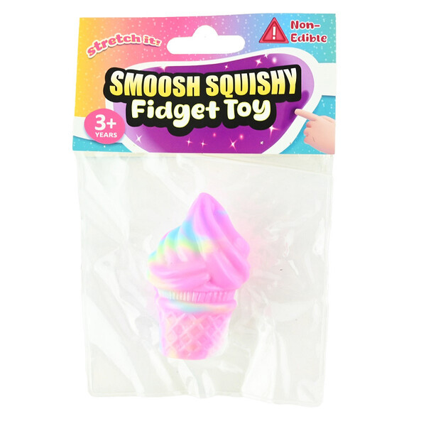 SMOOSH SQUISHY ICE CREAM 35g 6,5cm Fargerik - Fidget Toys