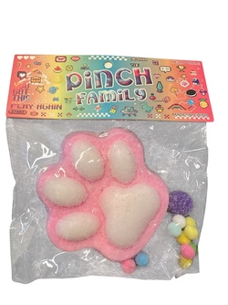 PINCH FAMILY STOR KATTEPOTER Rosa med pom  - Fidget Toys
