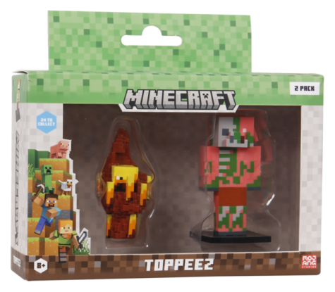 MINECRAFT 3D TOPPEEZ 2 PACK VINDU BOKS topeez - Minecraft