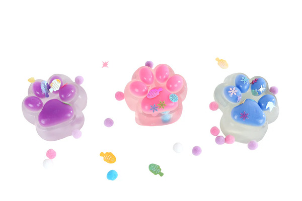 Taba Squishy Cat Paw 65gr Blå - Fidget Toys