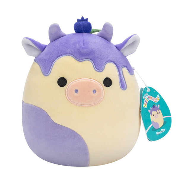 Squishmallows 19 cm Benito the Blueberry Cow Ku - Squishmallows