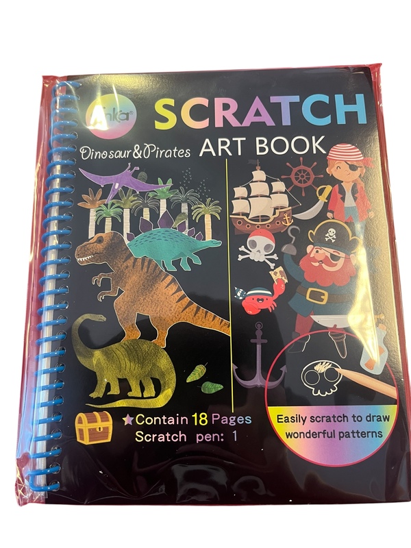 MAGIC SCRATCH TINKA COOL STUFF Dinosaur og Pirat - PAPIRKOMPANIET