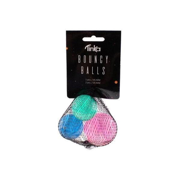 SPRETTBALL NR 8 TINKA BOUNCY BALLS Rosa;Blå,Grønn - Tinka