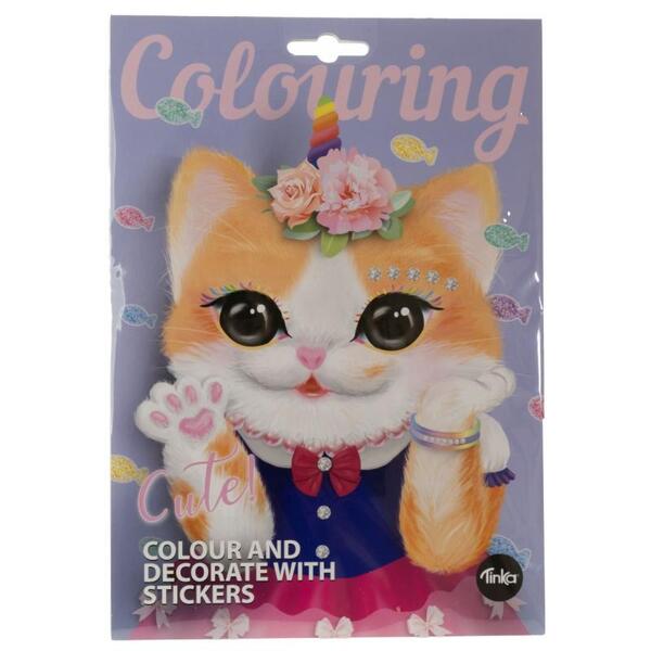 STICKERS DEKORERING CUTE CAT - TINKA Cute Cat - Leiker