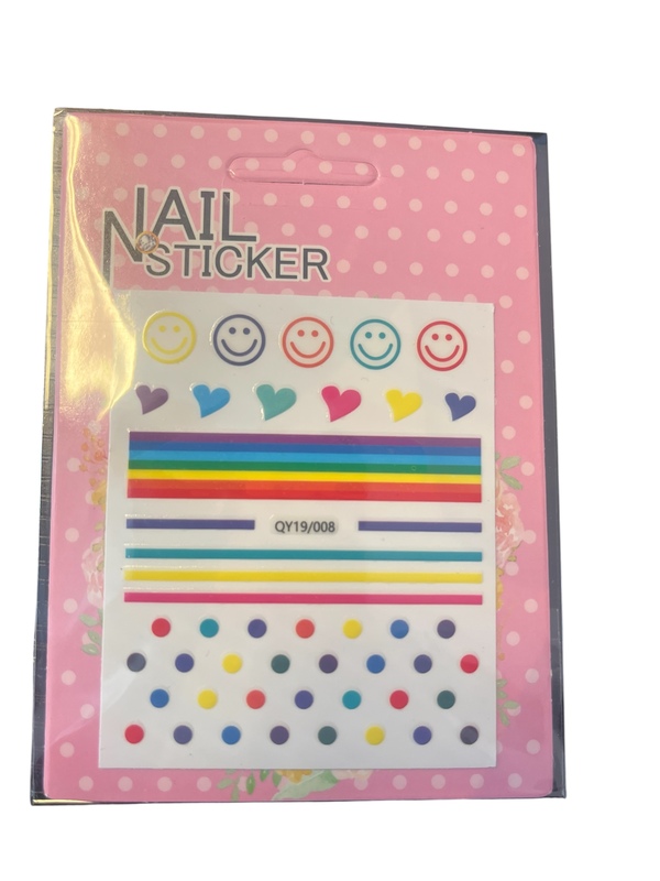 Nail Sticker Smiley og Hjerte - Sminke