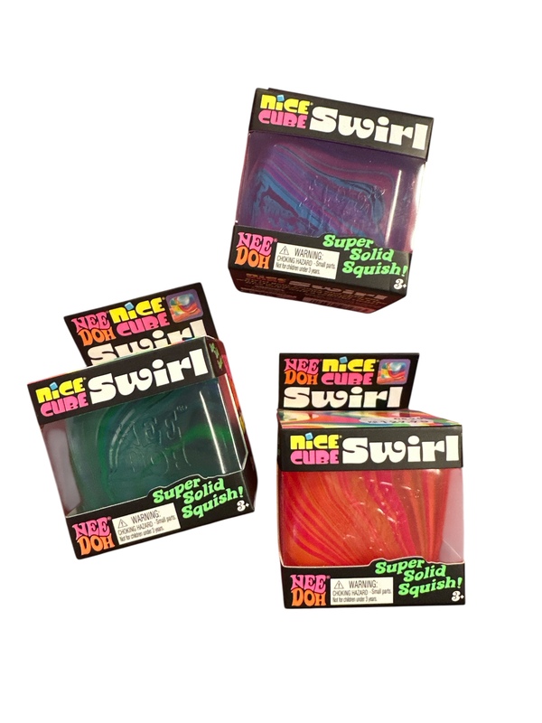 NeeDoh Nice Cube Swirl - 1 stk farge overraskelse - Småvarer