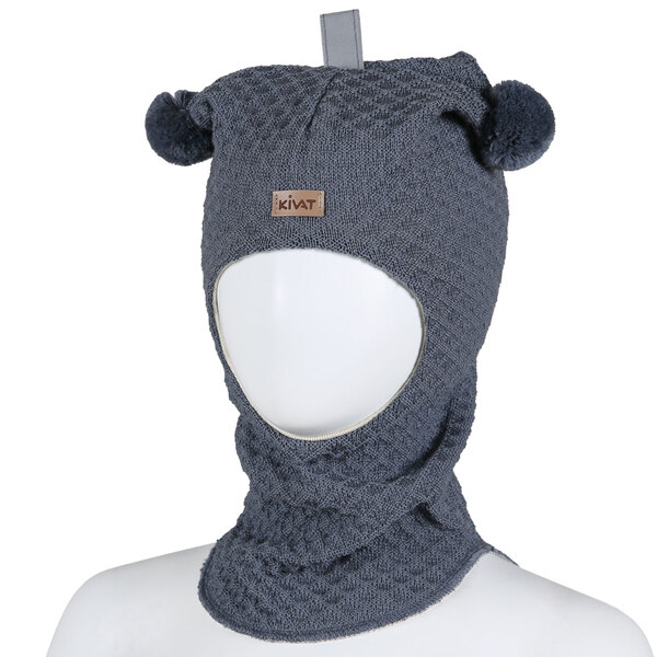 Kivat Balaklava i ull 483-79 Slate Grey  Slate Grey 79 - Kivat