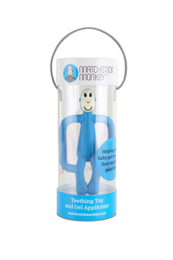 Matchstick Monkey Teething Light Blue Lys blå - Matchstick Monkey