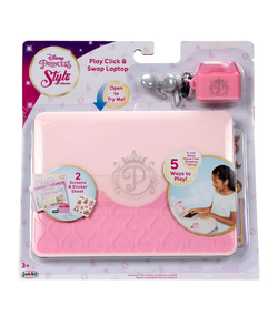 Leke Princess Style Play Click & Swap Laptop Prinsesse laptop - Disney