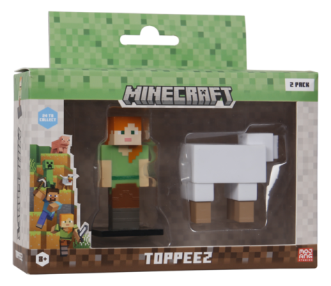 MINECRAFT 3D TOPPEEZ 2 PACK VINDU BOKS topeez - Minecraft