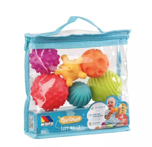 MOLTO - SENSORISKE BALLER 6 STK Sensoriske baller - Leiker