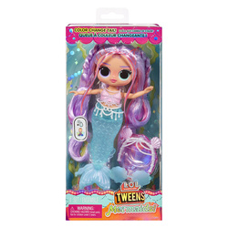 L.O.L. Tweens Mermaid Doll Lilla/rosa hår, blå hale - L.O.L
