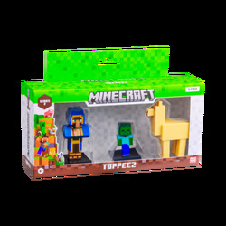 MINECRAFT 3D 6 CM FIGURE 3 PACK WINDOW BOX ASST nr.1 - Minecraft
