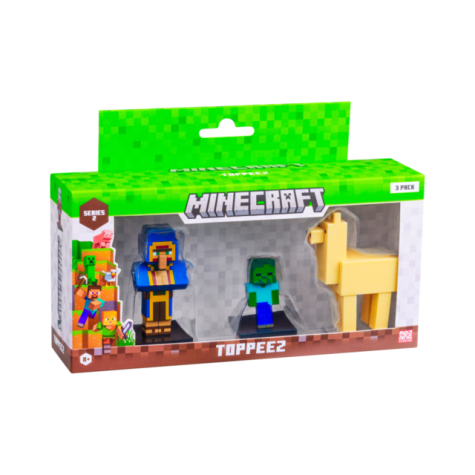 MINECRAFT 3D 6 CM FIGURE 3 PACK WINDOW BOX ASST nr.1 - Minecraft