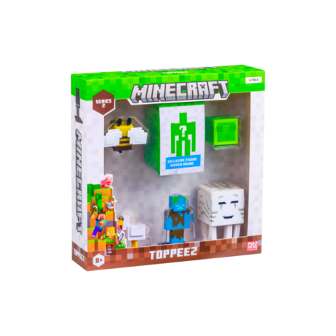 MINECRAFT 3D 6 CM FIGURE 6 PACK DELUXE BOX ASST Nr.2 - Minecraft