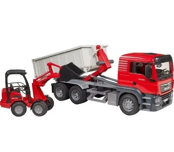 Bruder MAN TGS lastebil med container og kompaktlaster - 03767 lastebil med container og kompaktlaster - Bruder