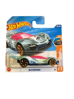 Hot Wheels 1:64 - Blitzspeeder - 2/5 Track Champs Lys «grøn» bil med rosa vindu - Hot Wheels