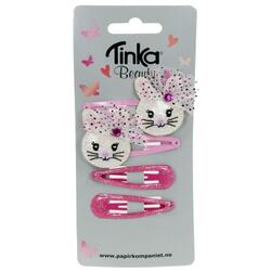 HÅRKLIPS BUNNY 4 STK TINKA BEAUTY Bunny - Tinka