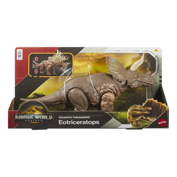 Jurassic World Rebirth Gigantic Trackers Asst. Eotriceratops - Leiker