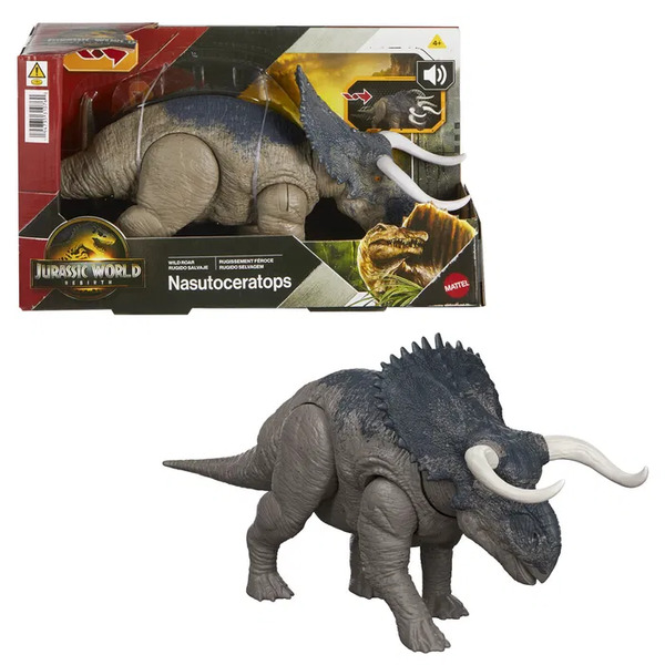 Jurassic World Rebirth Wild Roar Nasutoceratops - Leiker