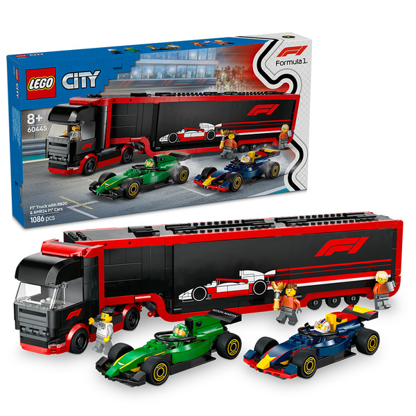 LEGO 60445 F1®-trailer med F1® RB20 og AMR24 60445 - Lego city