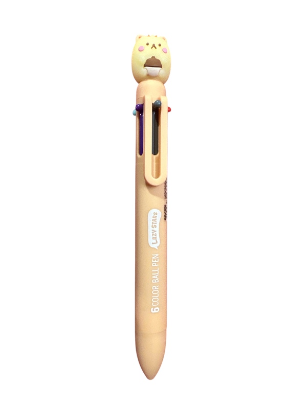 LAZY STAR MULTI-COLOR BALL PEN Gul - Leiker