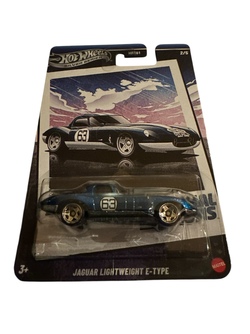 Hot Wheels Silver Vintage Racing 1:64 Jaguar Lightweight E-Type Jaguar lightweight e-type - Hot Wheels