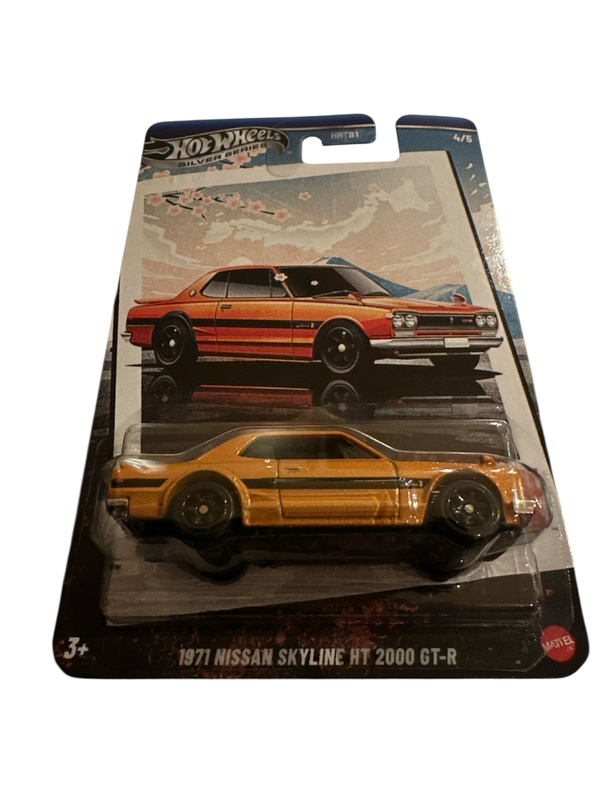 Hot Wheels Silver Vintage Racing 1:64 1971 Nissan Skyline HT 2000 GT-R 1971 Nissan Skyline HT 2000 GT-R - Hot Wheels
