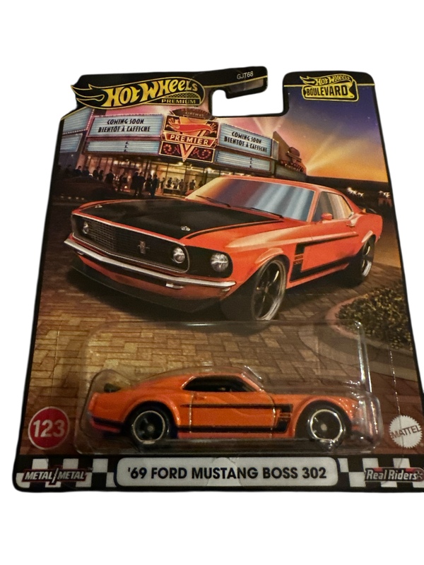 Hot Wheels Premium 1:64 Boulevard Vehicle ‘69 Ford Mustang Boss 302 69 Ford Mustang Boss 302 - Hot Wheels