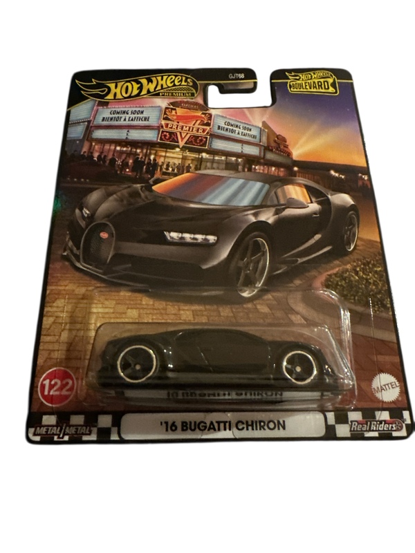 Hot Wheels Premium 1:64 Boulevard Vehicle ‘16 Bugatti Chiron 16 bugatti chiron - Hot Wheels