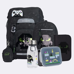 Beckmann Classic skolesekk sett, Pixel - levering februar - NYHEIT 2026 Pixel - Beckmann