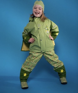 Kattnakken Regnsett Plask Superhelt Supergrønn - LIMITED EDITION Supergrønn - Kattnakken