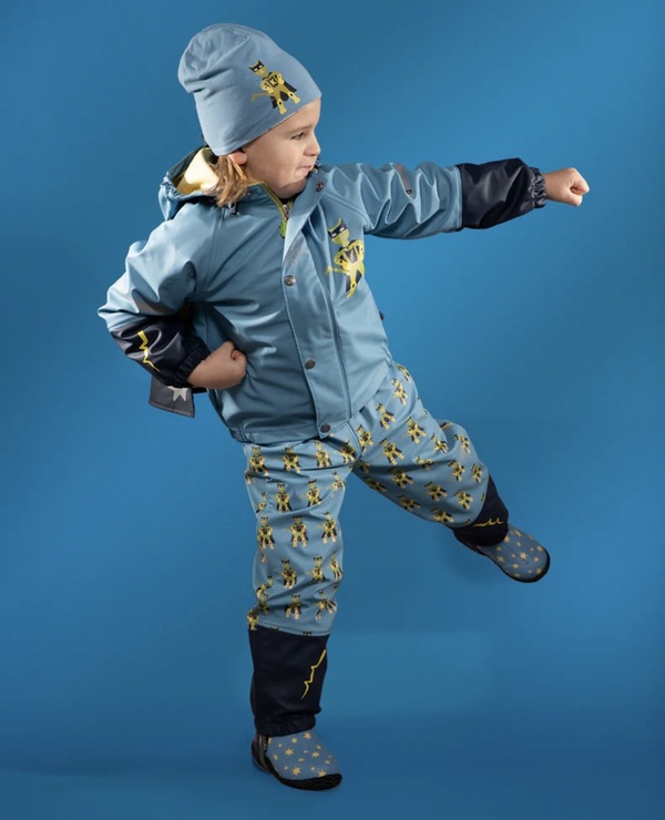 Kattnakken Regnsett Plask Superhelt Superblå - LIMITED EDITION Superblå - Kattnakken