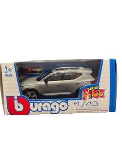 Burago 1:43 Street Fire metallbil Sølv Grå - Burago
