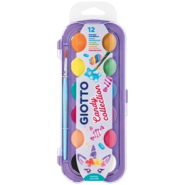 GIOTTO Candy Collection Akvarellmaling 12-sett 12 Akvarellfarger - Giotto