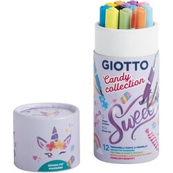 GIOTTO Candy Collection Penseltusjer 12 pk Penseltusjer 12 Pk - Giotto