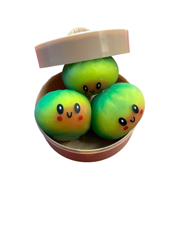 Squeezy Dumplings - 3 stk små myke fargerike 3stk små mye fargerike - Småvarer