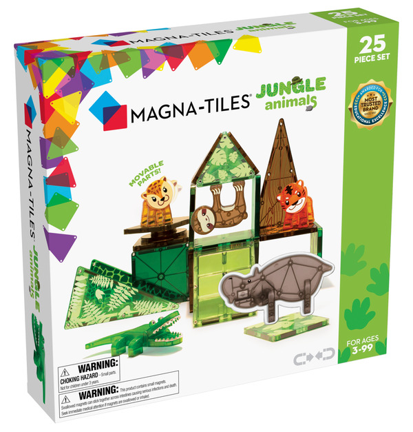 MAGNA-TILES® Jungeldyr 25 stk Jungeldyr - Liniex