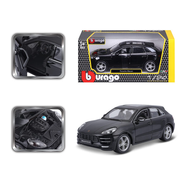 1:24 PORSCHE MACAN SVART Svart - Burago