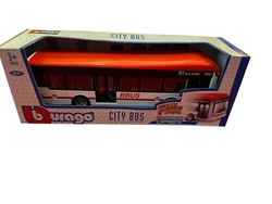 BBurago 1:43 BYBUSS rød/hvit - Burago