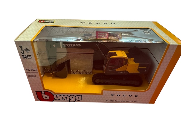 BBurago 1:50 VOLVO EC220E EXCAVATOR GRAVEMASKIN - Burago