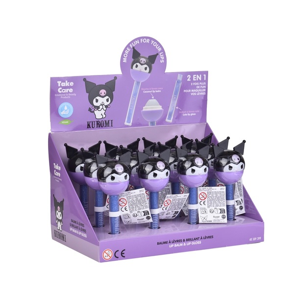 Hello Kitty KUROMI LIP BALM & GLOSS LOLLIPOP - 1stk Kuromi lip balm - Hello Kitty