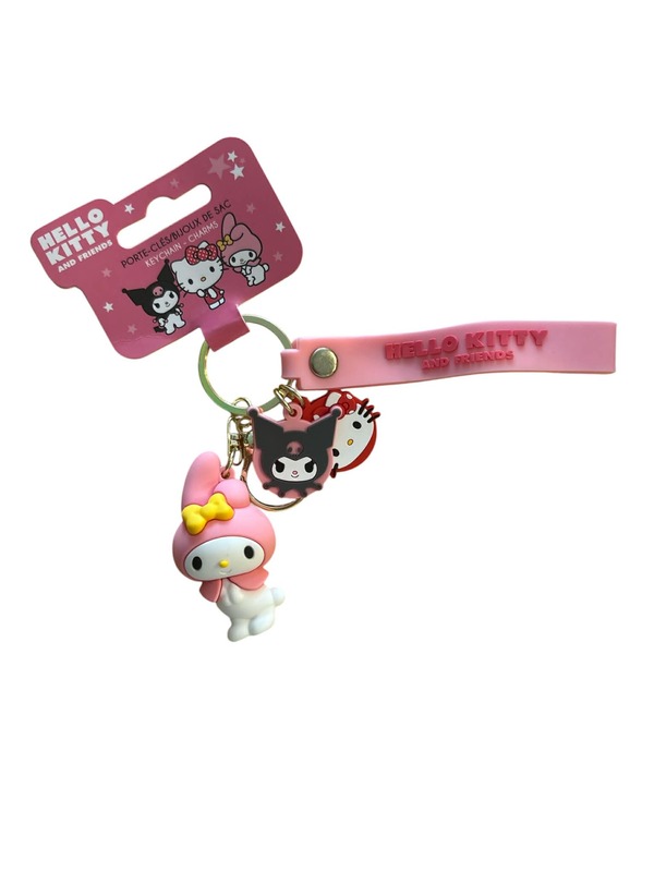 Hello Kitty My Melody Nøkkelring Rosa - Hello Kitty
