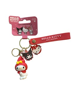 Hello Kitty My Melody Nøkkelring Rød - Hello Kitty