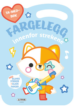 Malebok m linjer - REV, Fargelegg innenfor streke Rev - Egmont Litor