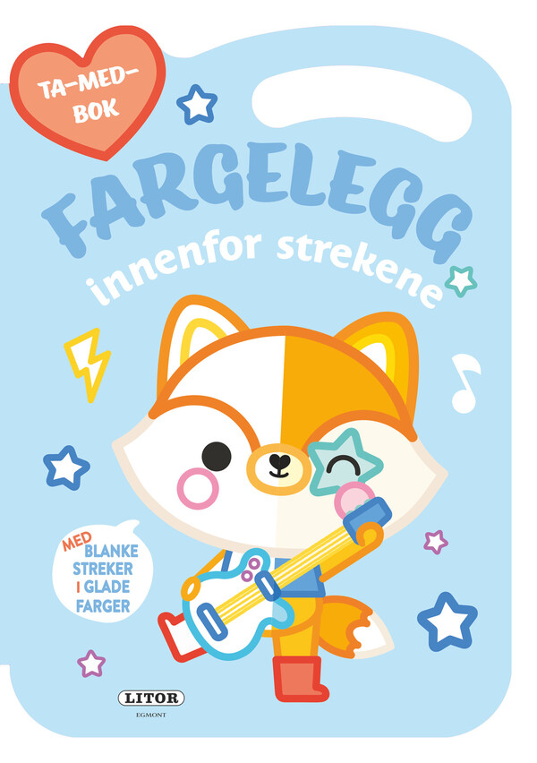 Malebok m linjer - REV, Fargelegg innenfor streke Rev - Egmont Litor