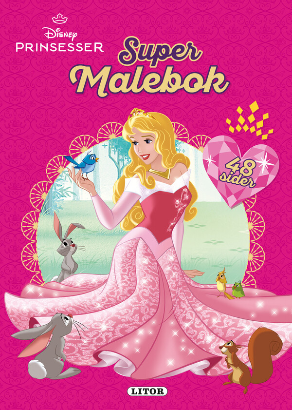 Malebok WD Prinsesse, 48 sider Prinsesse - Egmont Litor